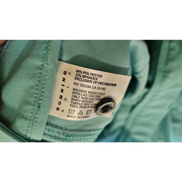 Dunning Golf 10" Short, Men's size 30, color Blue Green - Picture 6 of 7